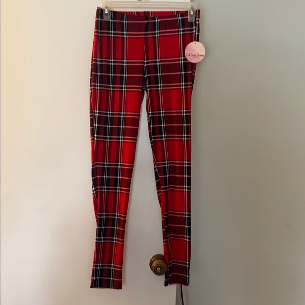 Plaid leggings